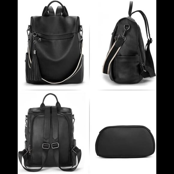 Backpack Purse for Women,PU Leather AntiTheft Travel Backpack Purse ShoulderBags main image 6